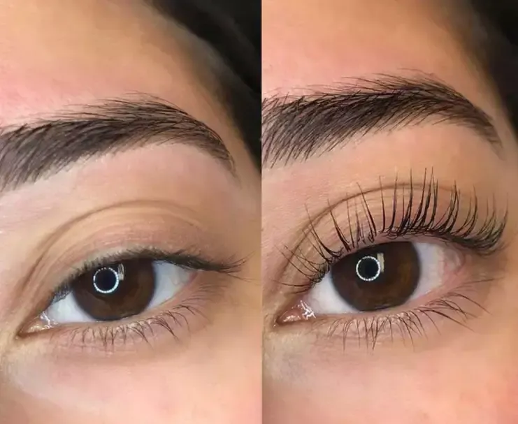 Lash lift and tint